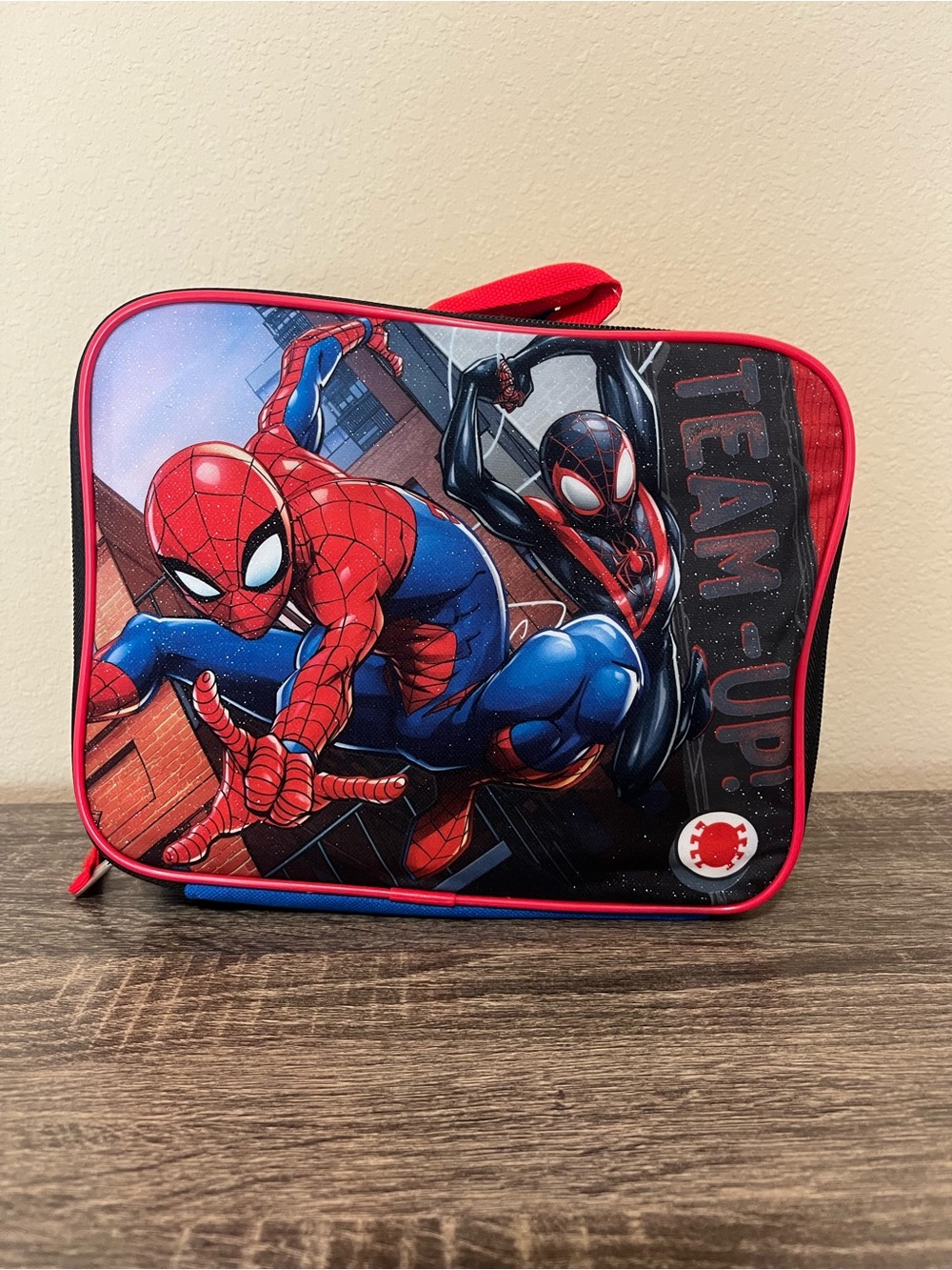 Spider-Man Team-Up Red & Blue Lunch Bag